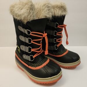 SOREL Joan Of Arctic -40 Waterproof Felt Pak Snow Winter Boot Suede Youth Sz 2